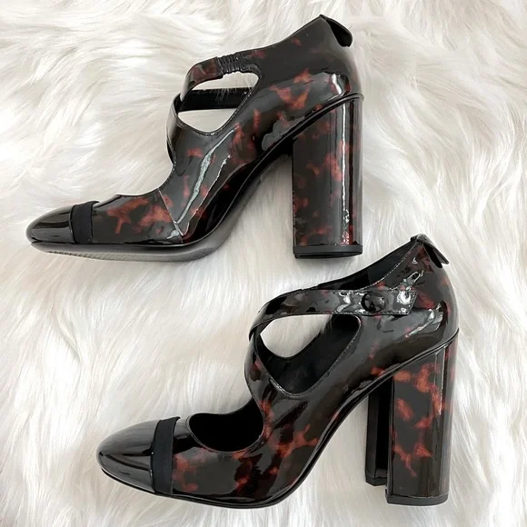 NIB Tory Burch Amble Tortoise Criss Cross Pump - Picture 2 of 15